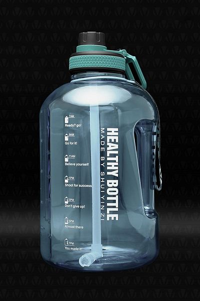 valletta Winta Bpa Free Motivational Water Bottle 2.5 Lt Blue Water Bottle, Water Bottle, Water Bottle (WITHOUT BAG)