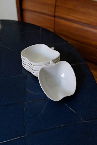 ALBETTO 6lı Porselen Kase Çerezlik Sosluk Mini Boy 695