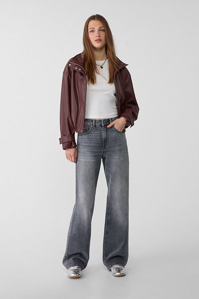 Stradivarius D92 straight wide-leg jeans
