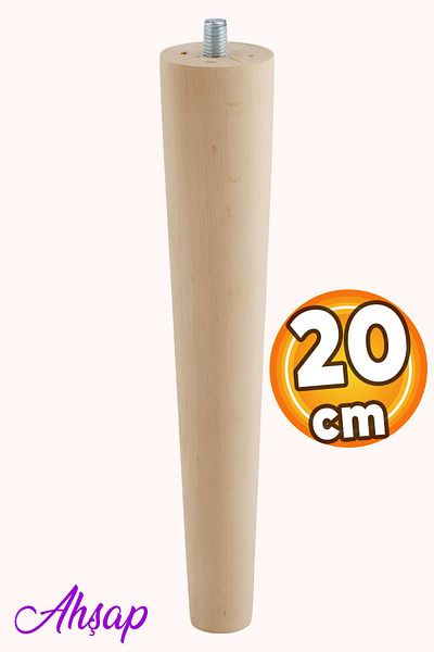 Badem10 Lemn (20 CM) Puf Consolă Unitate TV Picior Picioare cu șurub M8