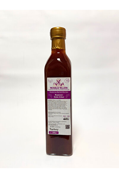 Kınalı Eller Kadın Kooperatifi Beypazarı Doğal Üzüm Sirkesi 500ml.