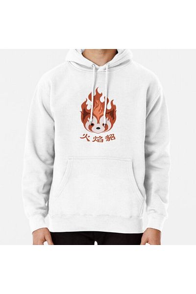 Hvit Stein Hanorac imprimat Legend of Korra: Fire Ferrets Pro Bending Emblem