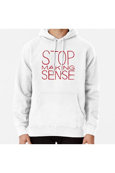 Hvit Stein Φούτερ με στάμπα Stop Making Sense