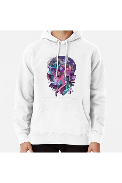 Hvit Stein Φούτερ Mystic Midnight Pink White Tail Doe με στάμπα