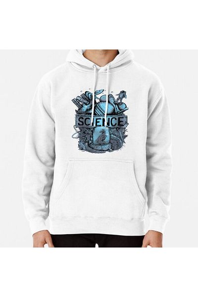 Hvit Stein Φούτερ Science Printed
