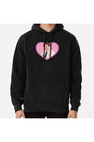 Hvit Stein Heartstopper Nick Nelson Sezonul 1 - Hanorac cu imprimeu Connor Love Heart