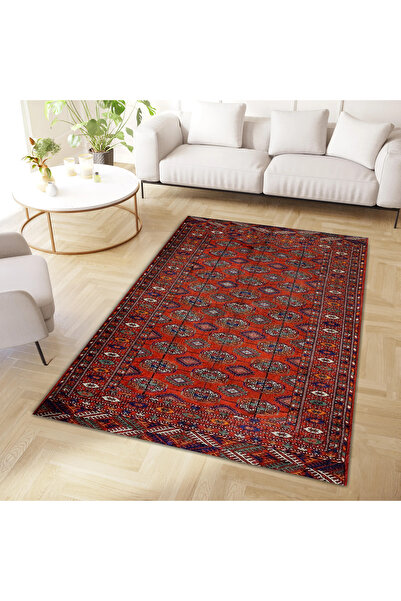 Rugs Modern Halı Melisa Koleksiyonu Kırmızı Temalı Çok Renkli Desenli Dokuma ...
