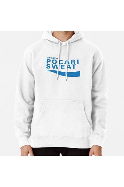 Hvit Stein Φούτερ POCARI SWEAT Μπλε εμπριμέ