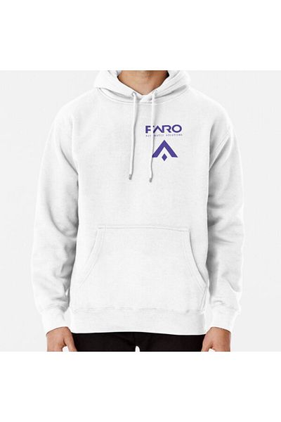 Hvit Stein Φούτερ με στάμπα FARO Automated Solutions