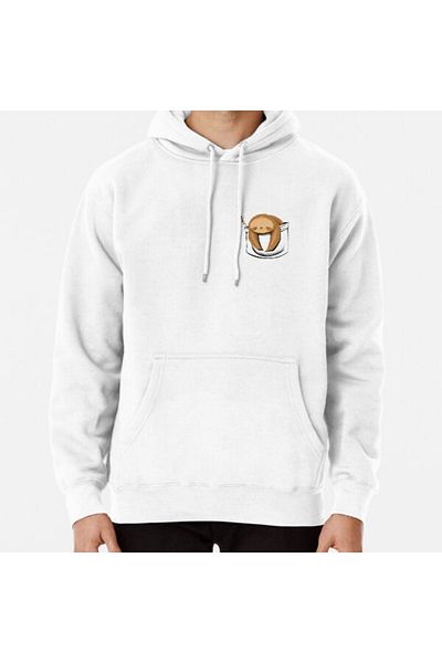 Hvit Stein Φούτερ με στάμπα Sloth in a Pocket