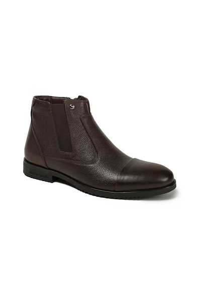 Pierre Cardin Pc- 11925251   Brown Skin Leather Men's Classic Boots