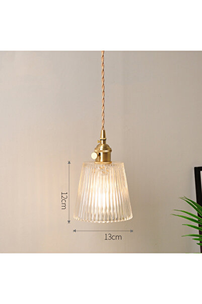 Choice A Vintage Noridc Stripe Glass Pendant Lamp Dining Room Kitchen Retro P...