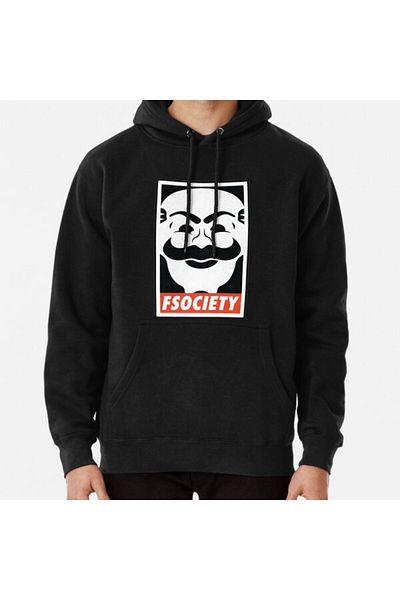 Hvit Stein Суитшърт с принт FSociety