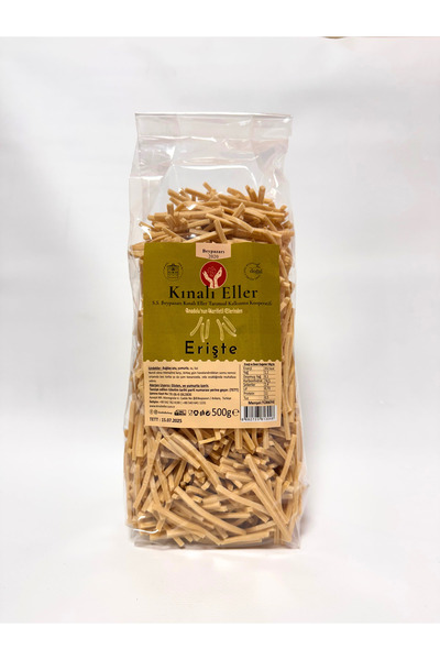 Kınalı Eller Kadın Kooperatifi Beypazarı Ev Usulü Sade Erişte Makarnası 500gr.