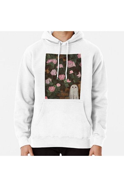 Hvit Stein Hanorac cu imprimeu Rose Ghost