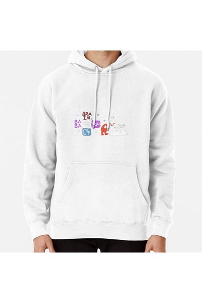 Hvit Stein Ο πατέρας είσαι εσύ, το Brain is Melt Printed Sweatshirt