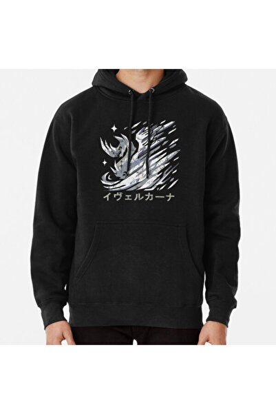 Hvit Stein سويت شيرت مطبوع عليه Monster Hunter World Iceborne Velkhana Kanji ...