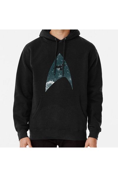 Hvit Stein Суитшърт с щампа Space the Final Frontier