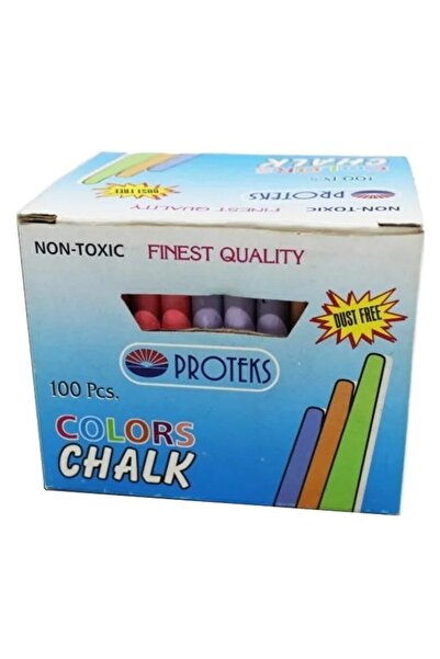 Proteks EKONOMİK   RENKLİ   TEBEŞİR   100 ADET