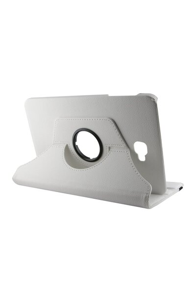 Nettech Samsung Galaxy T580 Tab A 10.1 2016 Uyumlu 360 Kapaklı Kılıf - Beyaz