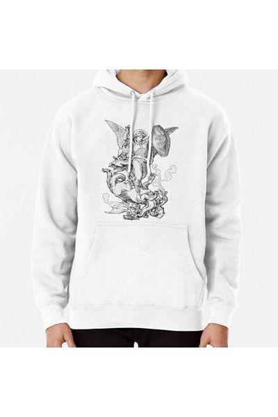 Hvit Stein Saint Michael - Dragon High Design Sweatshirt