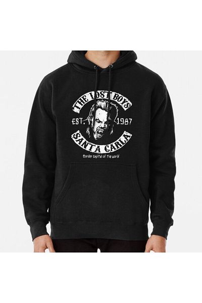 Hvit Stein Hanorac imprimat The Lost Boys Motorcycle Club
