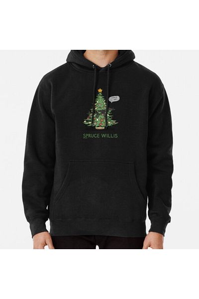 Hvit Stein Φούτερ με στάμπα Spruce Willis
