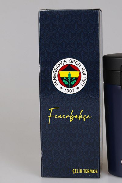 Fenerbahçe Licensed Steel Thermos 400 ml "Dekomus Pocket Notebook Gifted"