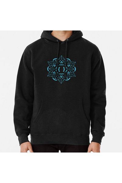 Hvit Stein Суитшърт с принт Code Mandala - React Framework