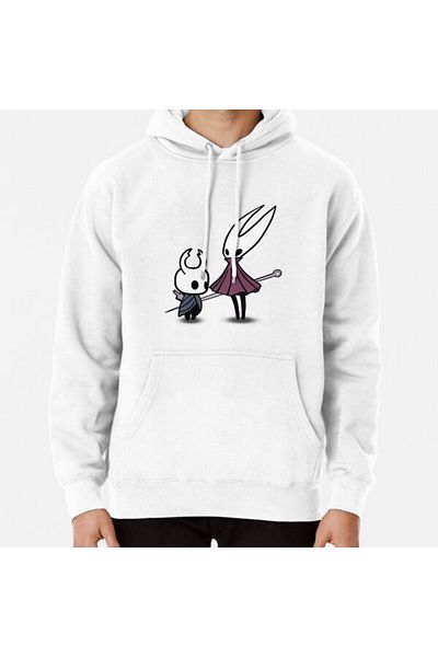 Hvit Stein Φούτερ με στάμπα Hollow Knight