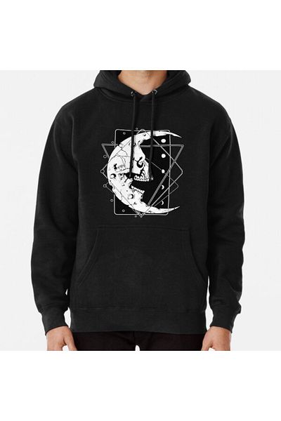 Hvit Stein Суитшърт с щампа SKULL MOON