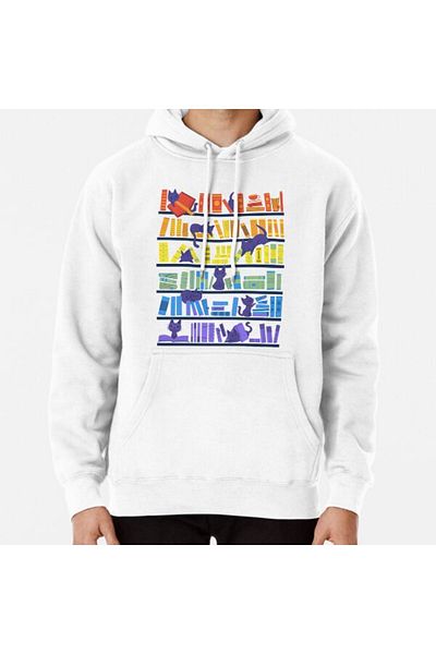 Hvit Stein Library Kittens Printed Sweatshirt