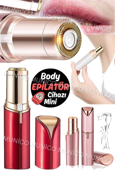 Munico Kadınlara Tıraş Makinesi Siyah/Whi Şarj Edilebilir Elektrikli Kadın Ru...