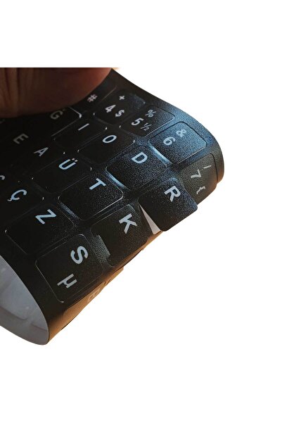 OEM Türkçe F Klavye Etiketi - Notebook ve PC Klavyeleri için Dayanıklı Mat PV...