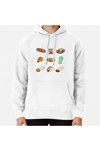 Hvit Stein Φούτερ με στάμπα Taco Bell