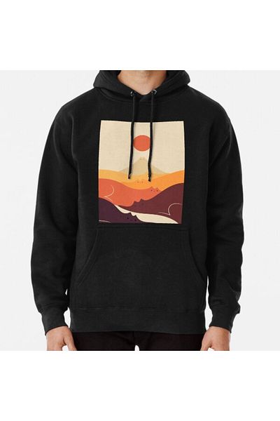 Hvit Stein Суитшърт с щампа Cat Landscape 87