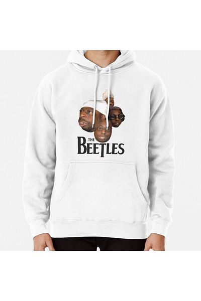 Hvit Stein Φούτερ με στάμπα Beetles