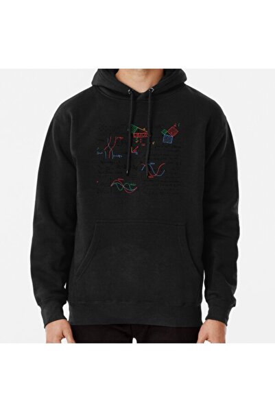 Hvit Stein Mathematics Formulas Numbers Baskılı Sweatshirt