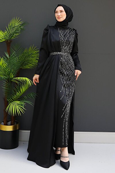 GİZ AGİYİM Βραδινό φόρεμα Black Clover Cape