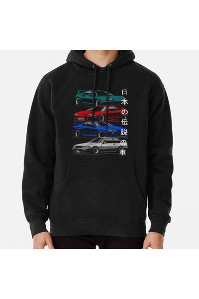 Hvit Stein Суитшърт с щампа на JDM Legends