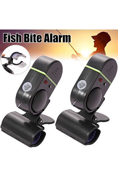 usmtekno Olta Alarmı 2 Adet  Balık Olta Kamışı Olta Makinesi Alarmı Balık Alarmı İp Misina Alarmı