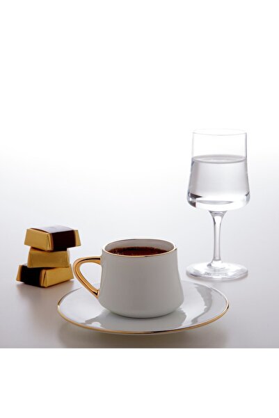 Koleksiyon Sufi Türk Kahve Fincanı Seti 2'li Altın HK