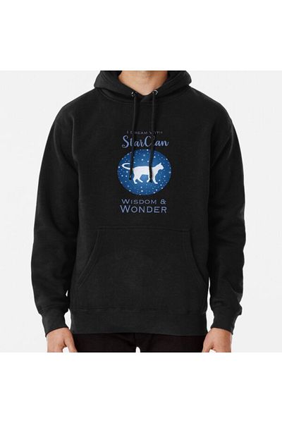 Hvit Stein Φούτερ με στάμπα StarClan Dreams