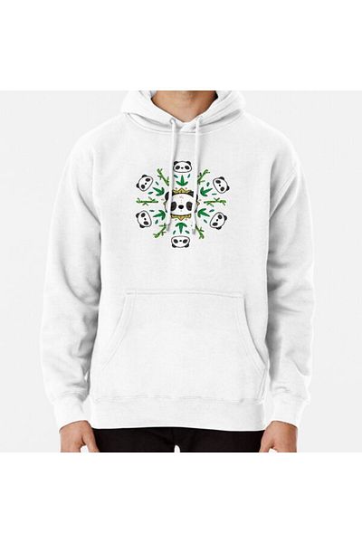 Hvit Stein Φούτερ Pandala - Φούτερ με στάμπα Mandala Panda
