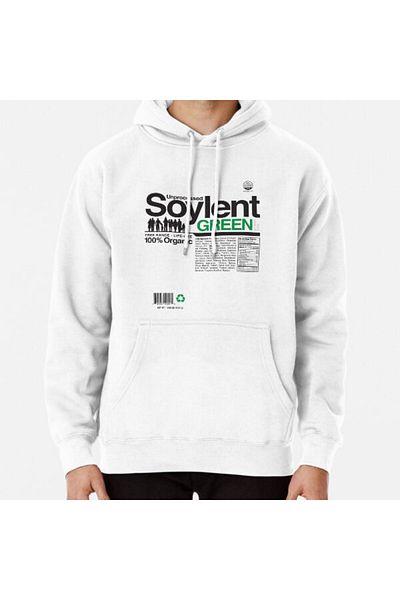Hvit Stein Περιεχόμενο: Φούτερ με στάμπα Soylent Green χωρίς επεξεργασία