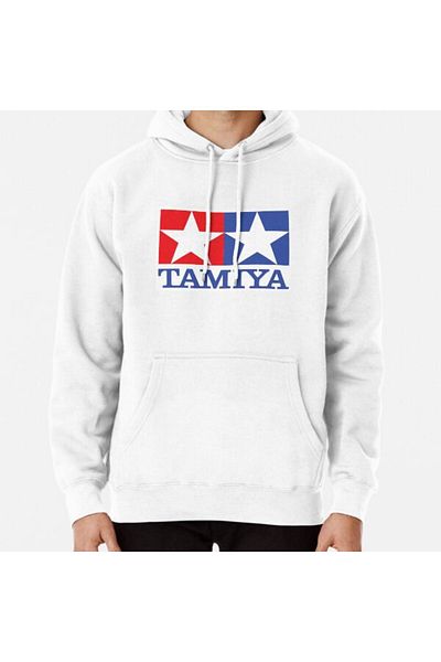 Hvit Stein Φούτερ με στάμπα Tamiya