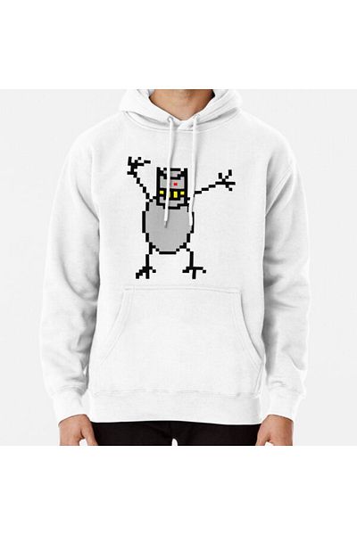 Hvit Stein Φούτερ με στάμπα Skifree Monster