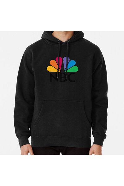 Hvit Stein Φούτερ με στάμπα NBC