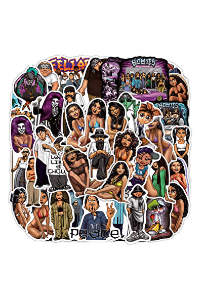 Choice ملصقات Homies متعددة الألوان 50 قطعة ملصقات Homies Cholo Chicano Graff...