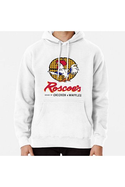 Hvit Stein Φούτερ με στάμπα μπλουζάκι Roscoe's House of Chicken Waffles